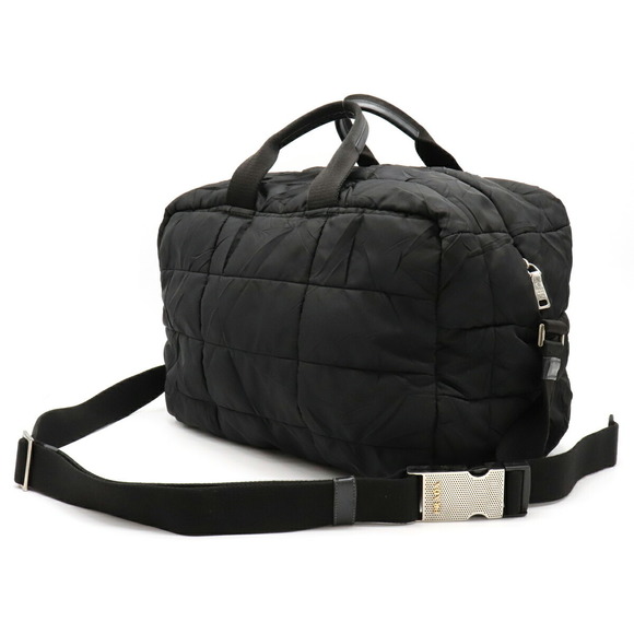 Prada Black Crossbody Quilted Nero Nylon Leather Bag - Picture 1 of 9